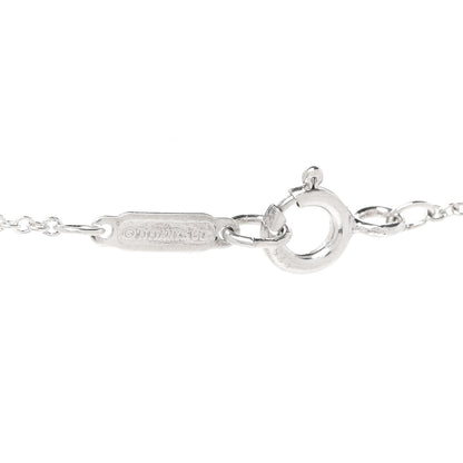 Tiffany Sterling Silver Diamond Envelope Pendant Necklace 5 of 6