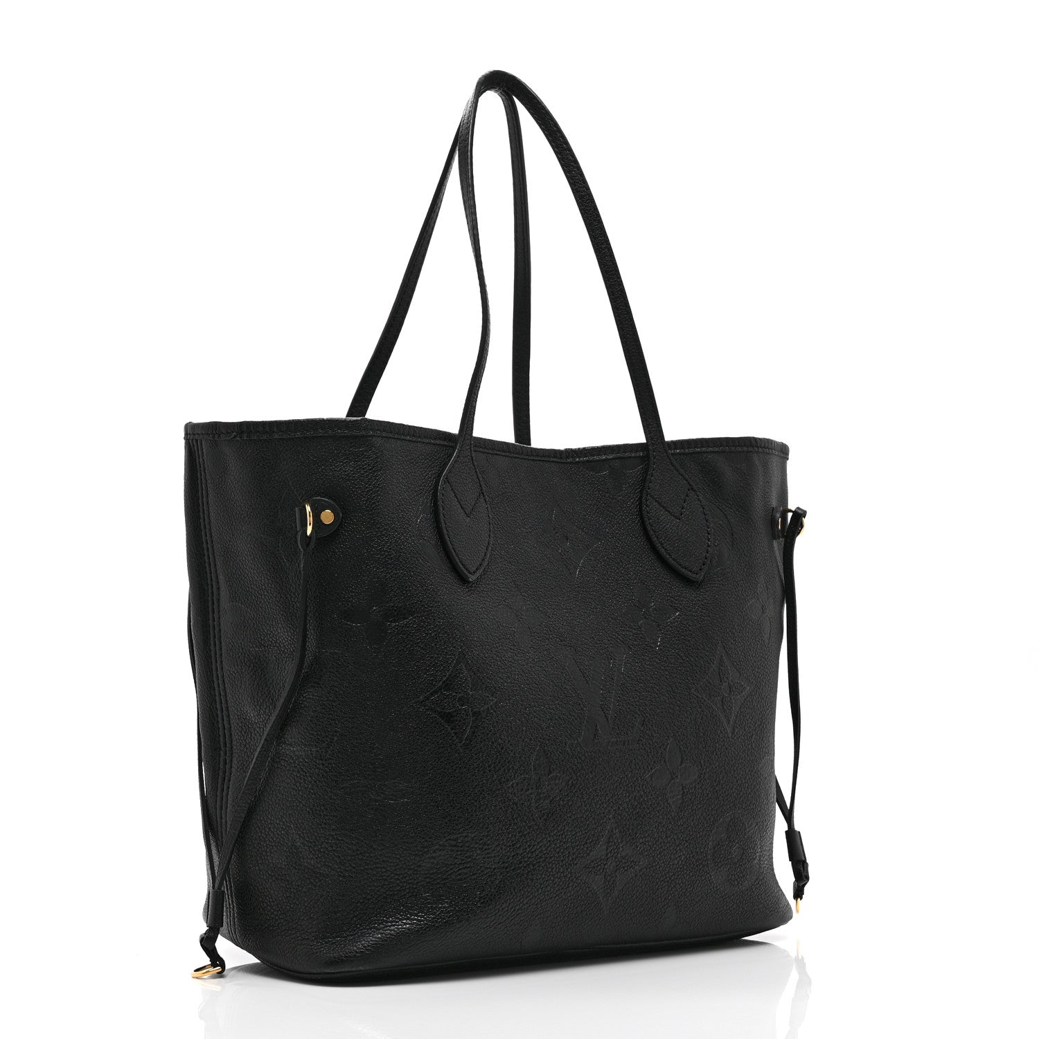Louis Vuitton Empreinte Monogram Giant Neverfull MM Black 4 of 9