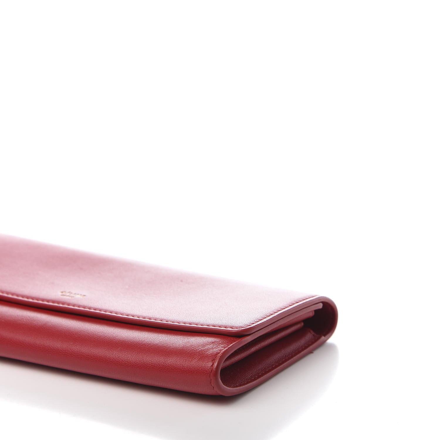 Celine Lambskin Large Flap Wallet Red 7 of 8
