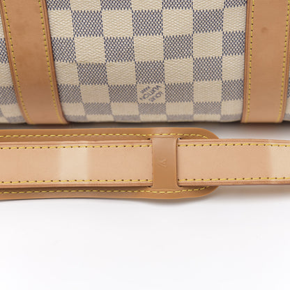 Louis Vuitton Damier Azur Keepall Bandouliere 55 11 of 16