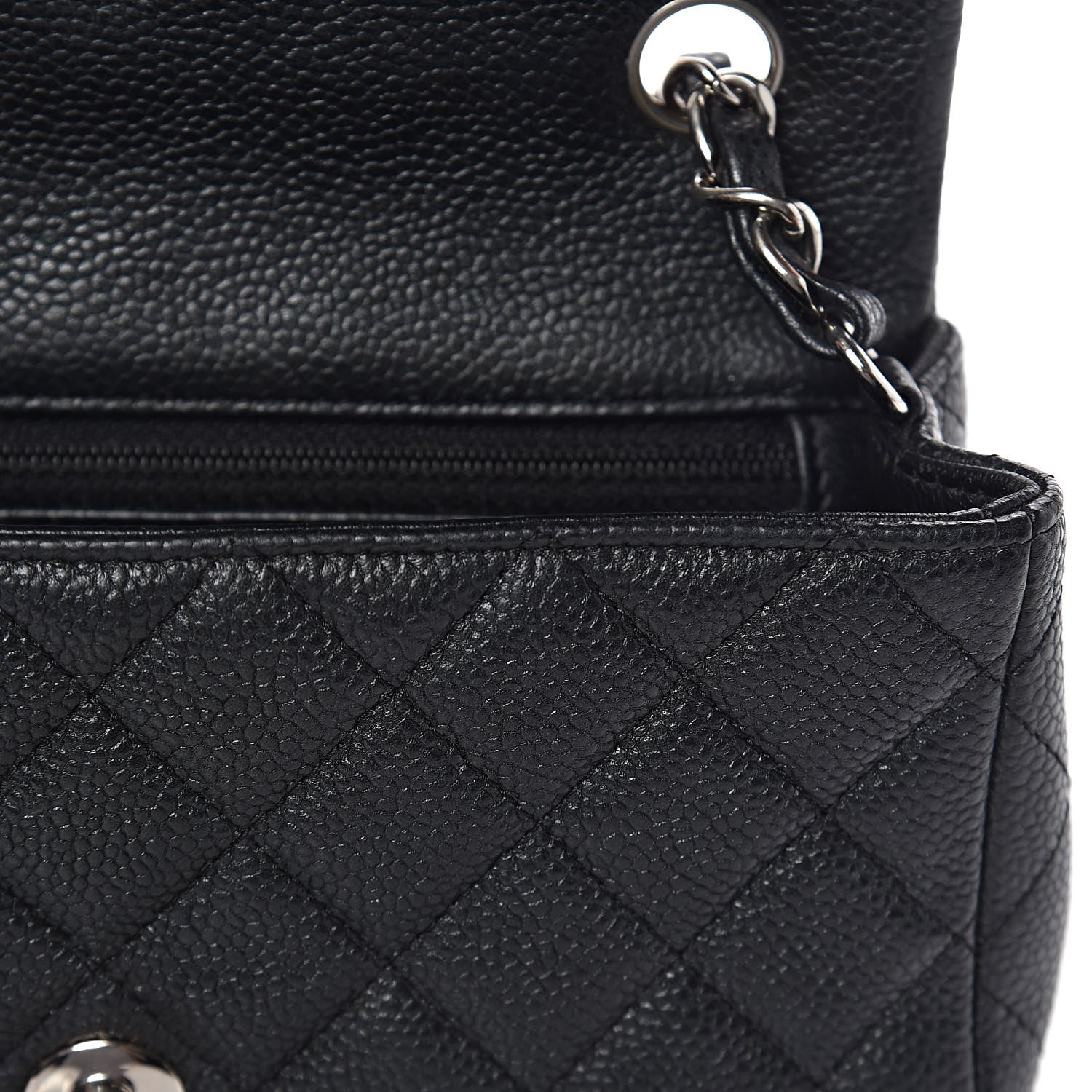 Chanel Caviar Quilted Mini Rectangular Flap Black 10 of 14