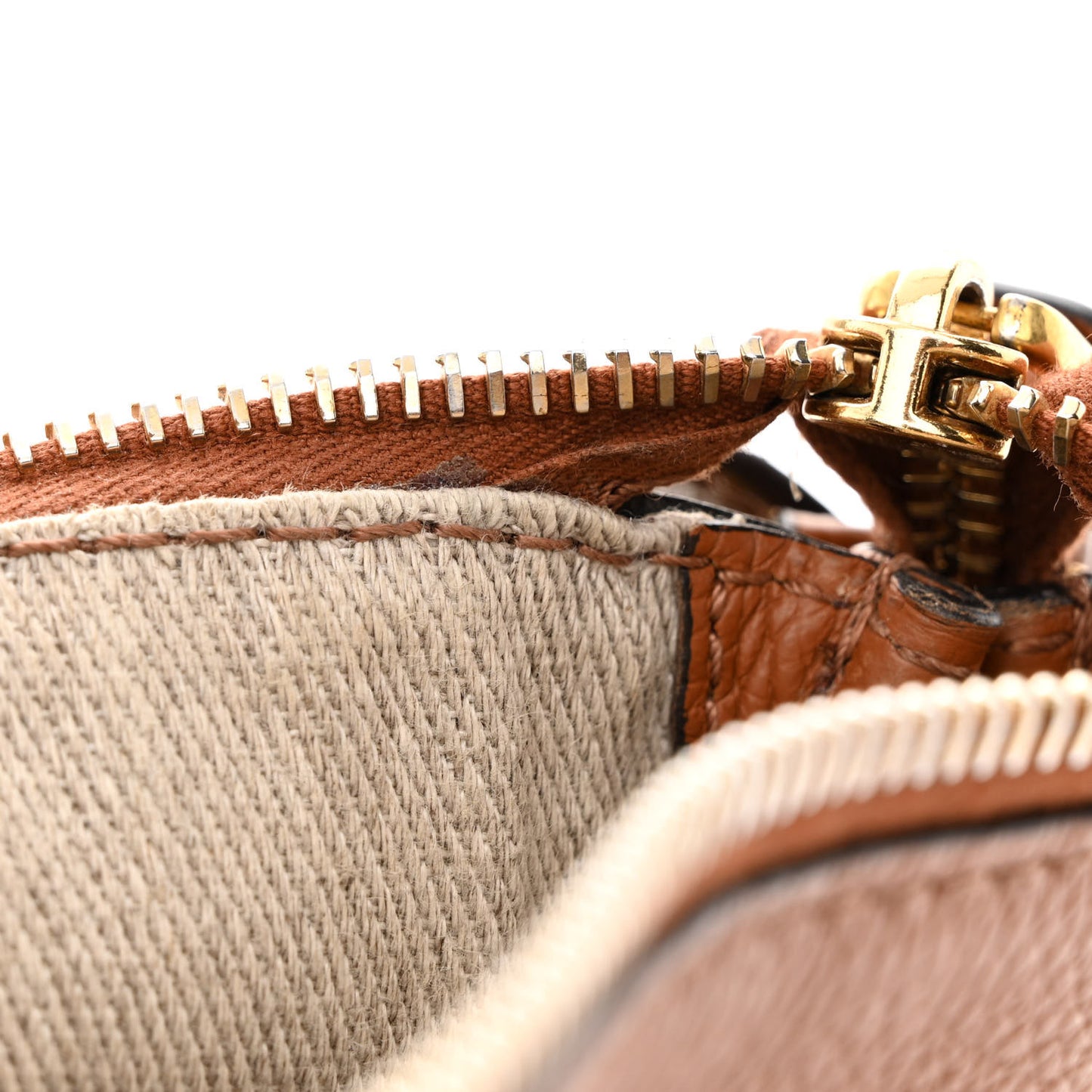 Calfskin Small Marcie Satchel Tan