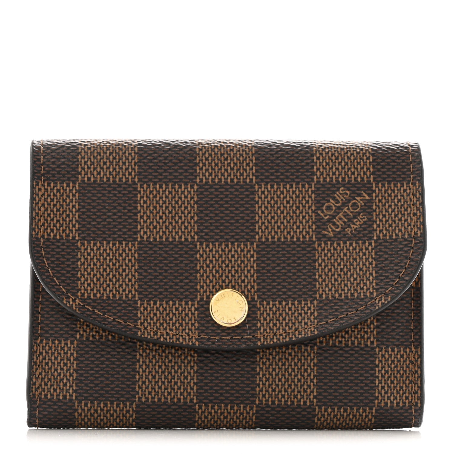 Louis Vuitton Damier Ebene Rosalie Coin Purse Rose Ballerine 1 of 8