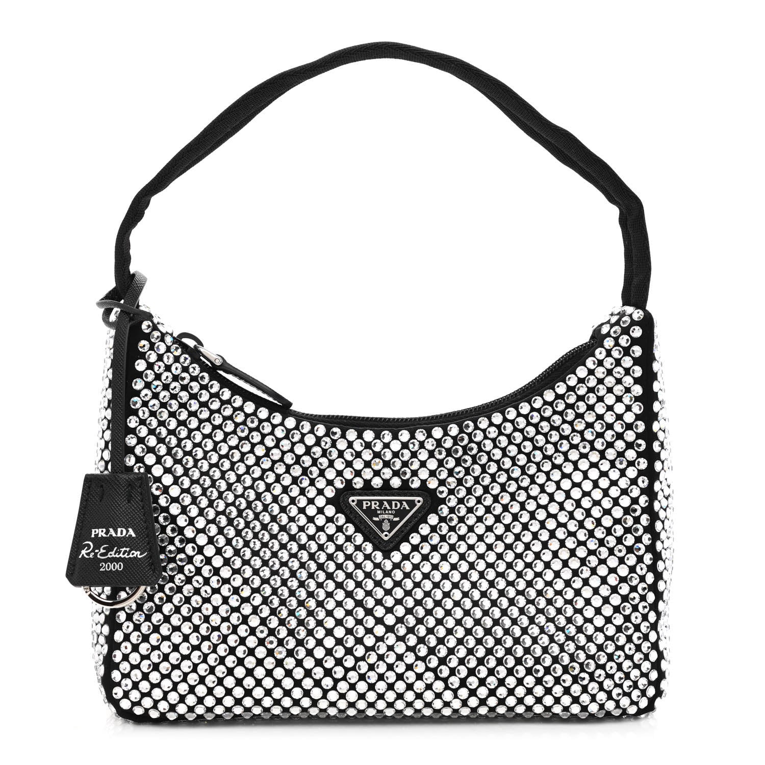 Prada Satin Crystal Mini Re-Edition 2000 Bag Cristal 1 of 11