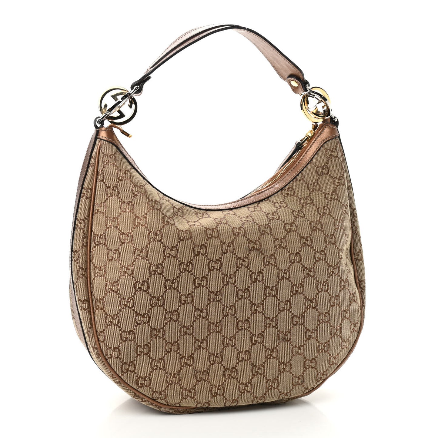 Monogram Medium GG Twins Hobo Bronze