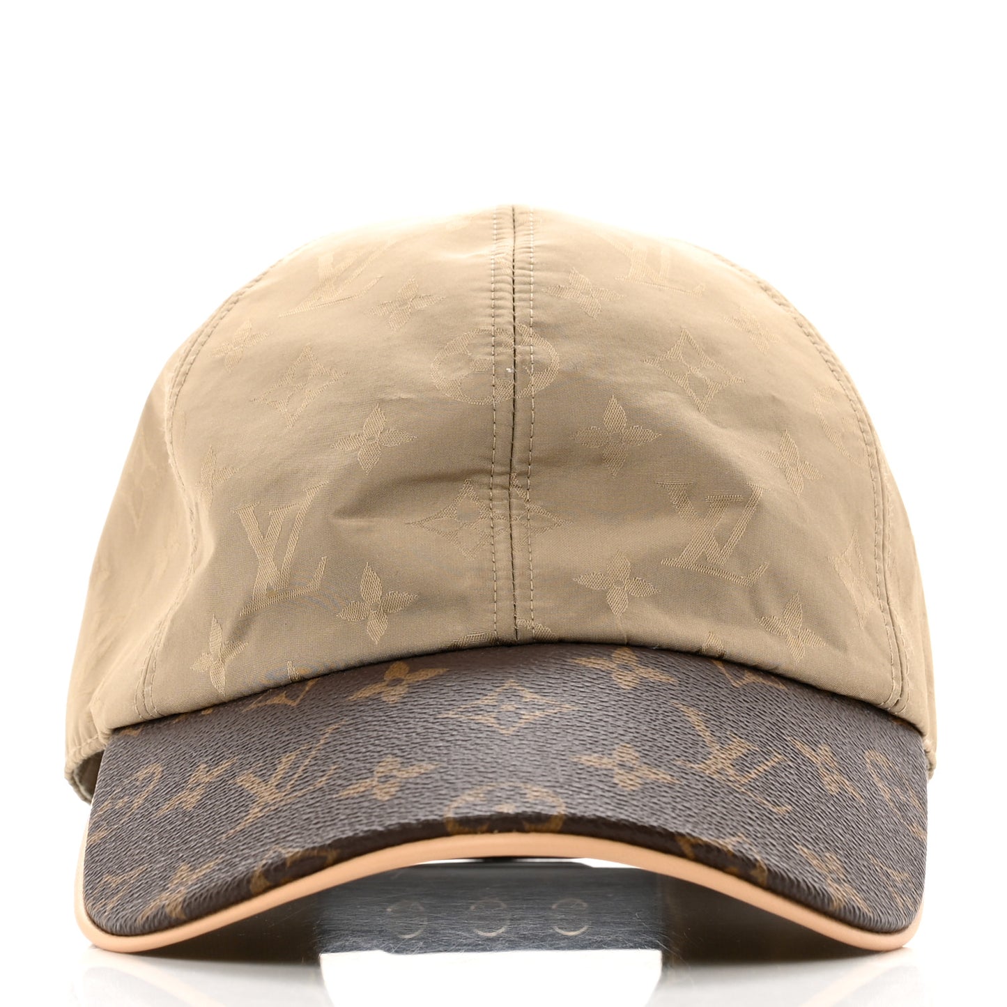 Monogram Polyester Silk LV Get Ready Cap M Beige