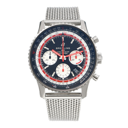 Breitling Stainless Steel 43mm Navitimer Swiss Air Chronograph Automatic Watch Black AB0121 1 of 5