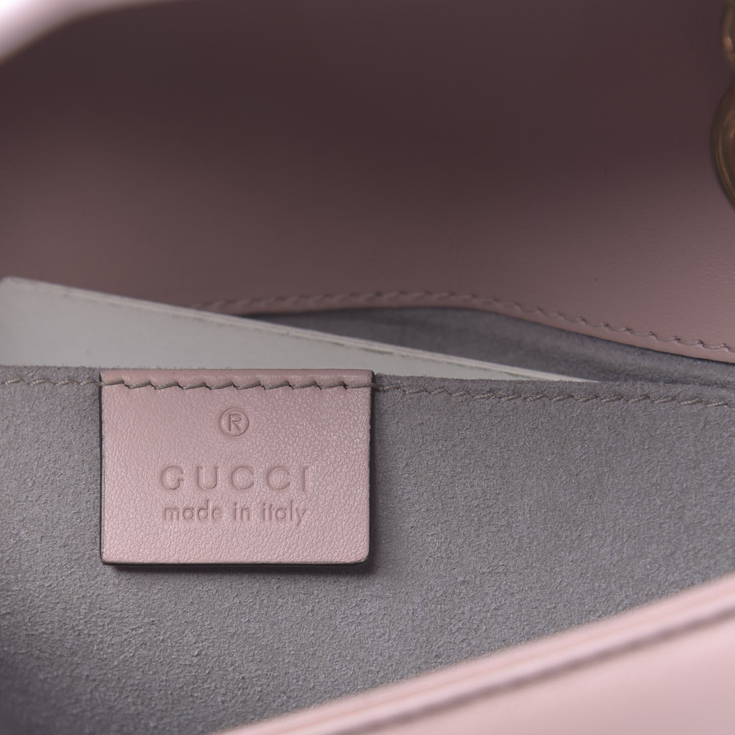 Gucci Calfskin Matelasse Mini GG Marmont Shoulder Bag Perfect Pink 6 of 10