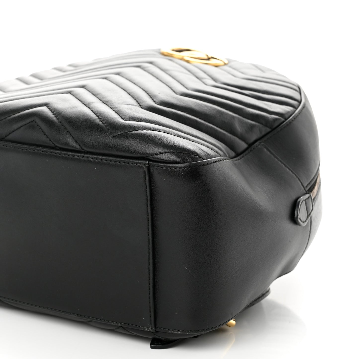 Calfskin Matelasse GG Marmont Dome Backpack Black