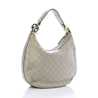 Gucci Guccissima Medium GG Twins Hobo Off White 3 of 14