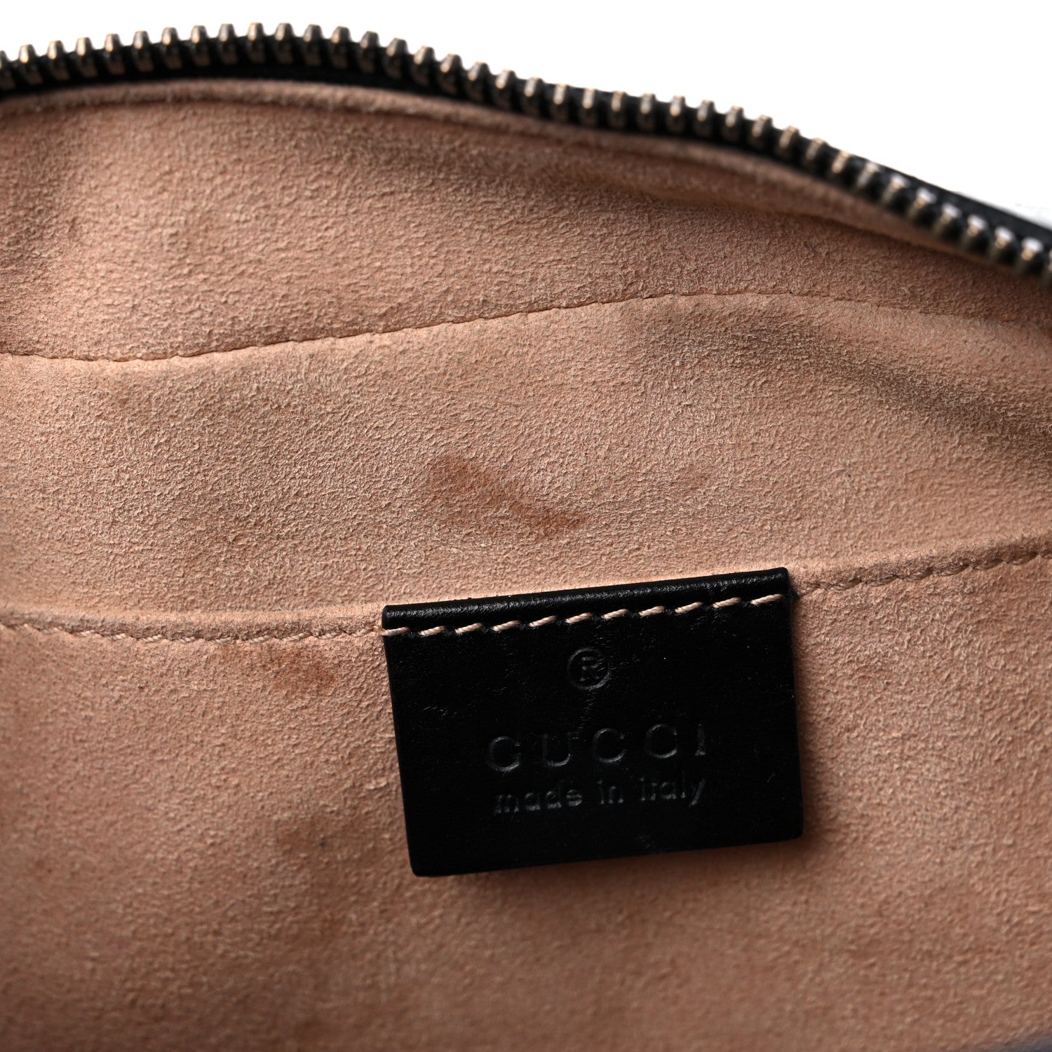 Gucci Calfskin Matelasse Small GG Marmont Chain Shoulder Bag Black 14 of 15