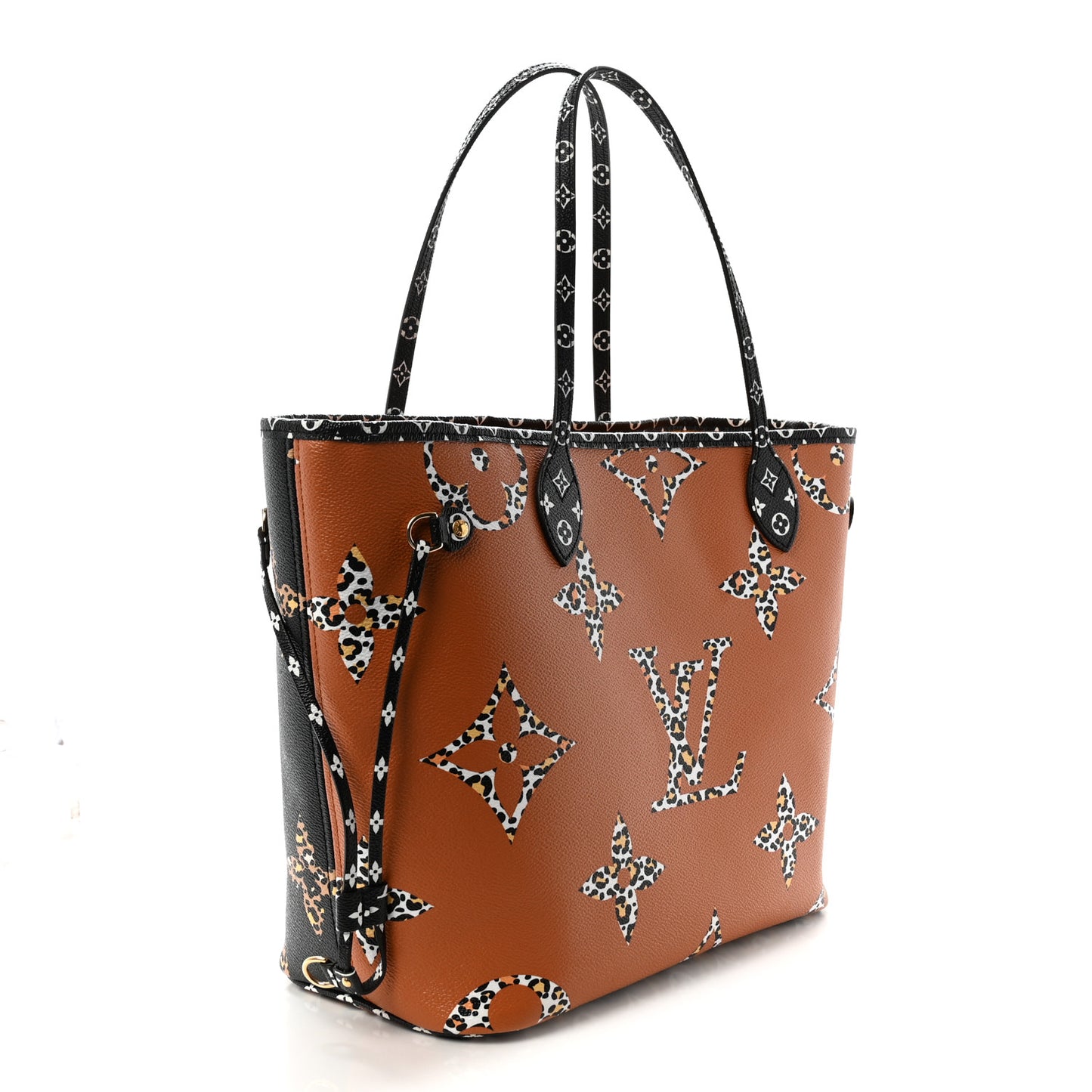 Monogram Giant Jungle Neverfull MM Black