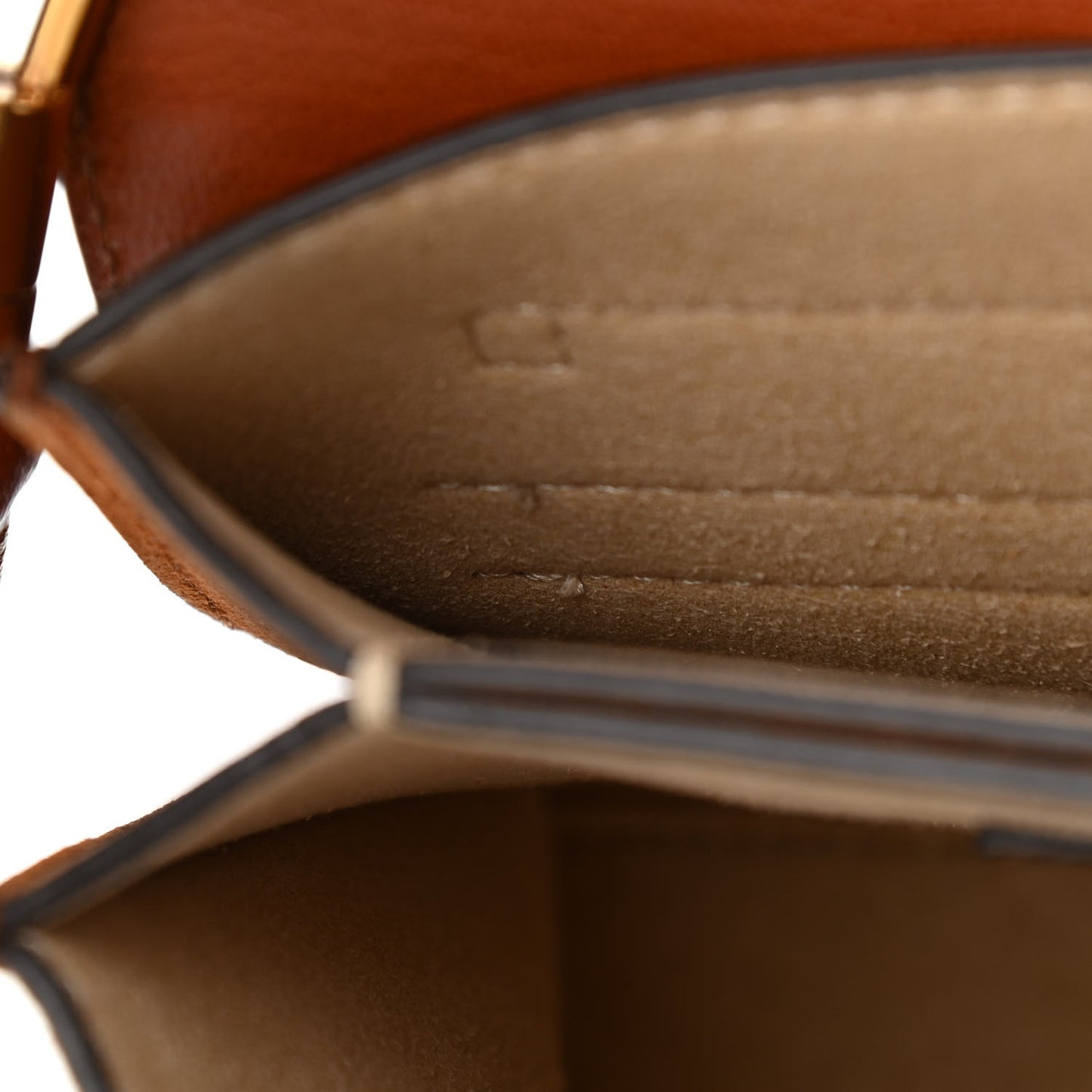 Goatskin Suede Small GV3 Shoulder Bag Amber Mastic