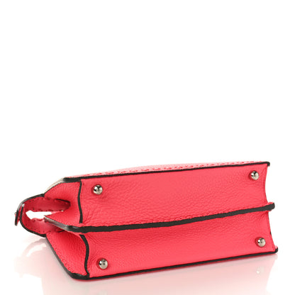 Fendi Cuoio Roma Sellerissima Nappa Sintetica Tape Stitch Small Peekaboo I SEE U Satchel Pink Dalia 4 of 9