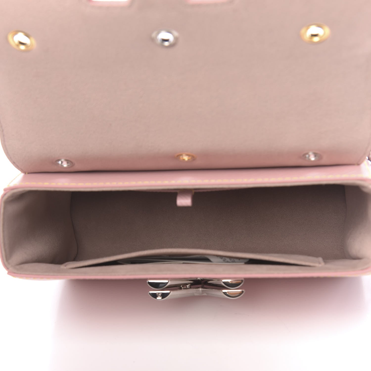 Louis Vuitton Epi Mechanical Flowers Twist Shoulder Bag MM Rose Ballerine 5 of 11