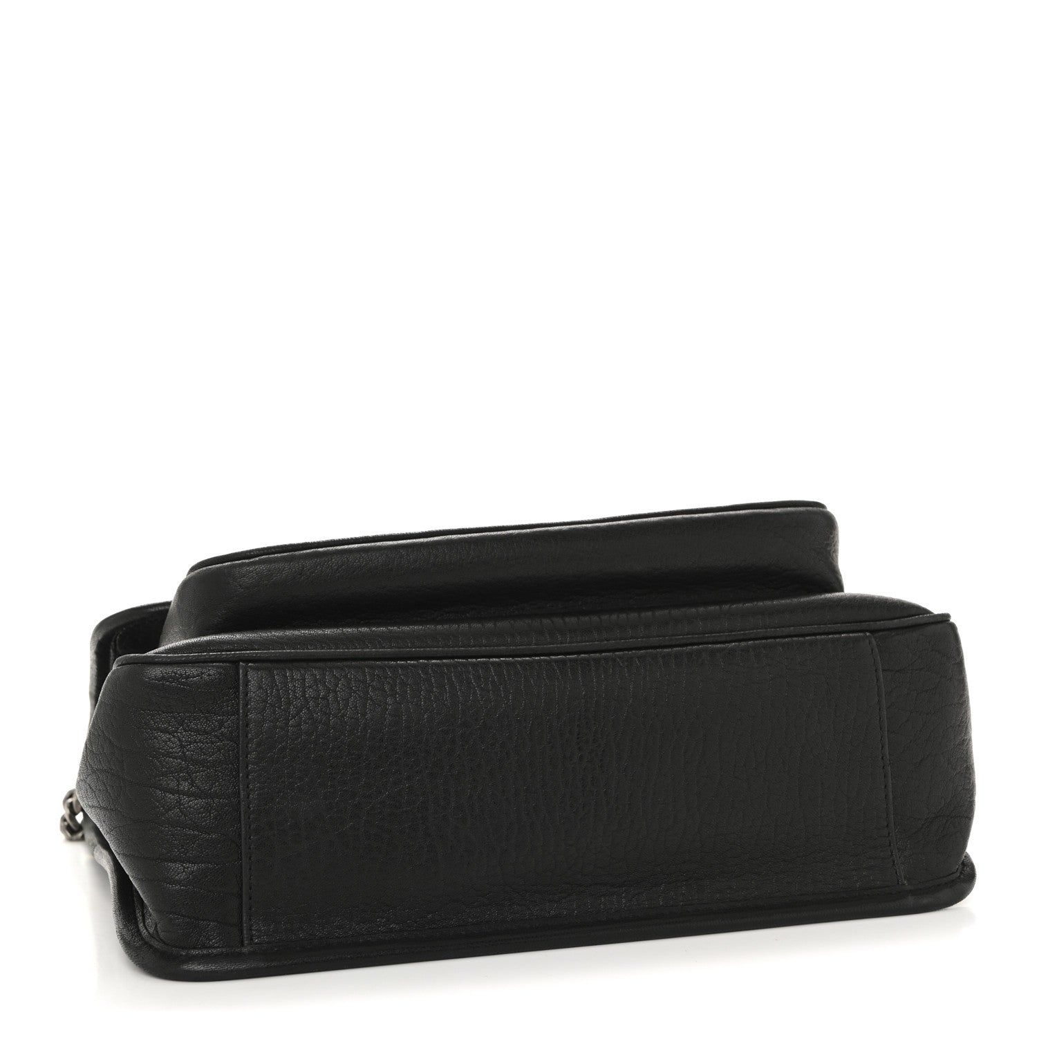 Saint Laurent Grained Lambskin Monogram Medium Niki Chain Satchel Black 4 of 12