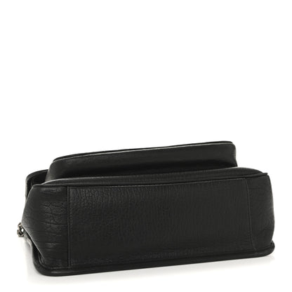 Saint Laurent Grained Lambskin Monogram Medium Niki Chain Satchel Black 4 of 12