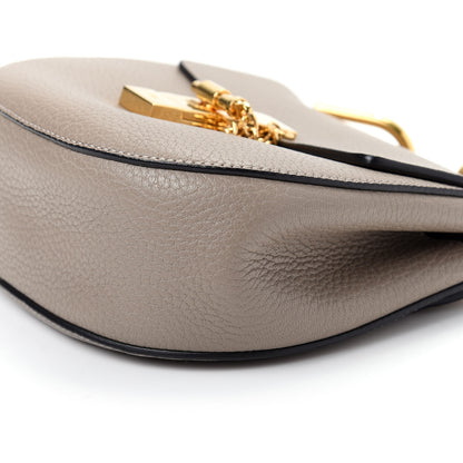 Chloe Grained Lambskin Mini Drew Shoulder Bag Motty Grey 7 of 9