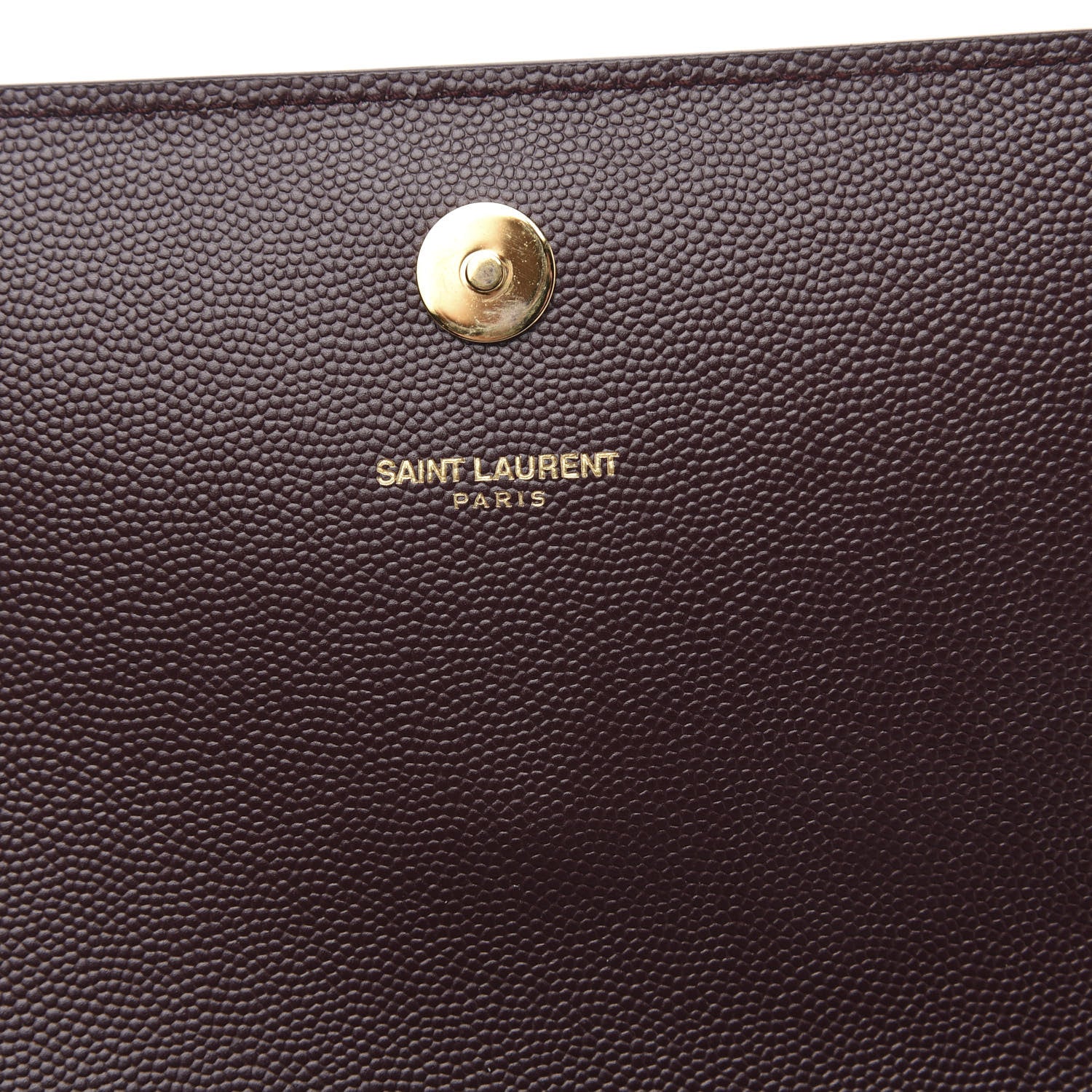 Saint Laurent Grain De Poudre Classic Monogram Cassandre Clutch Amaranto 6 of 9