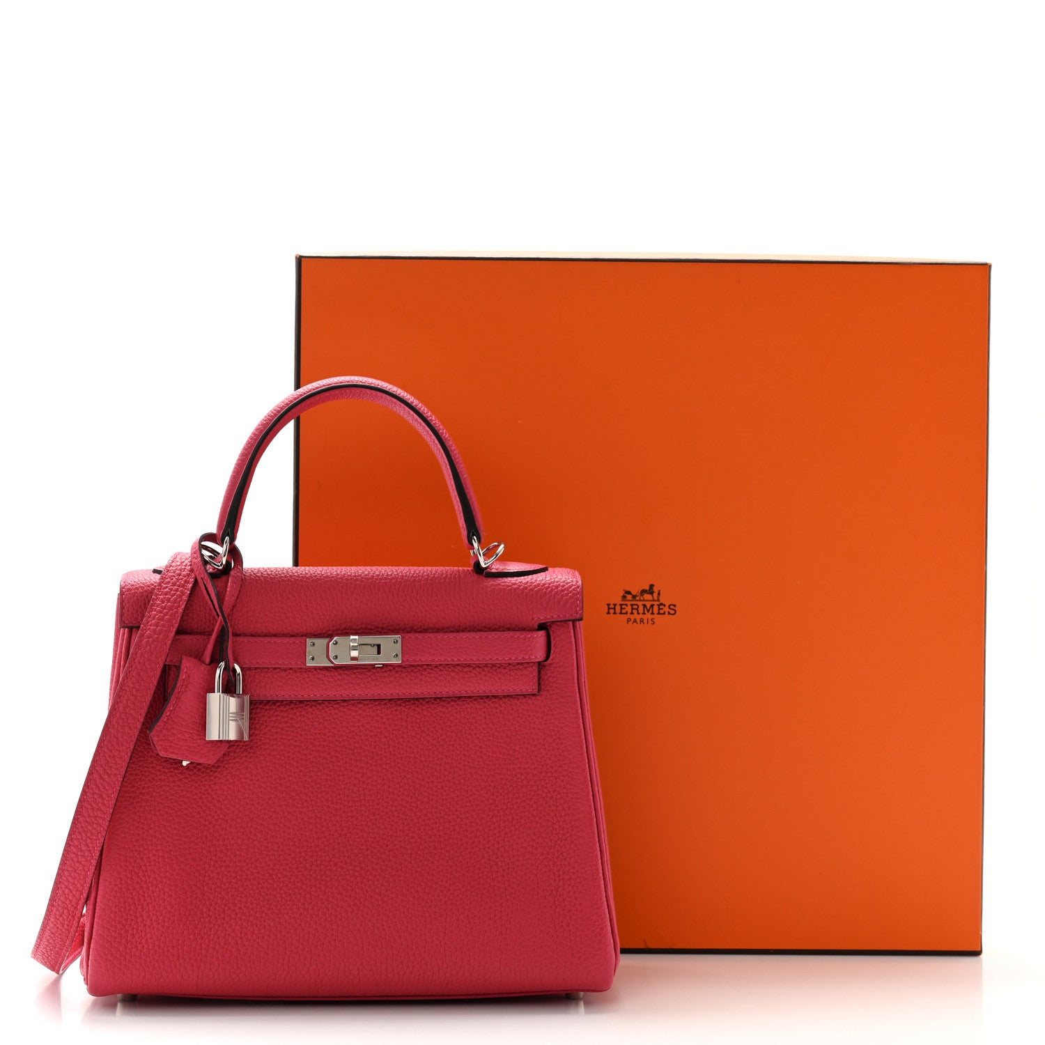 Hermes Togo Kelly Retourne 25 Framboise 12 of 12