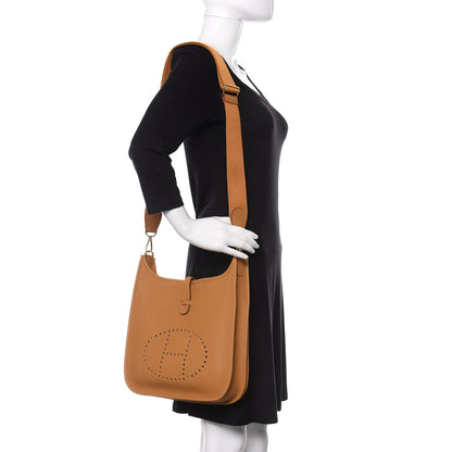 Hermes Taurillon Maurice Evelyne III PM Sesame 2 of 10