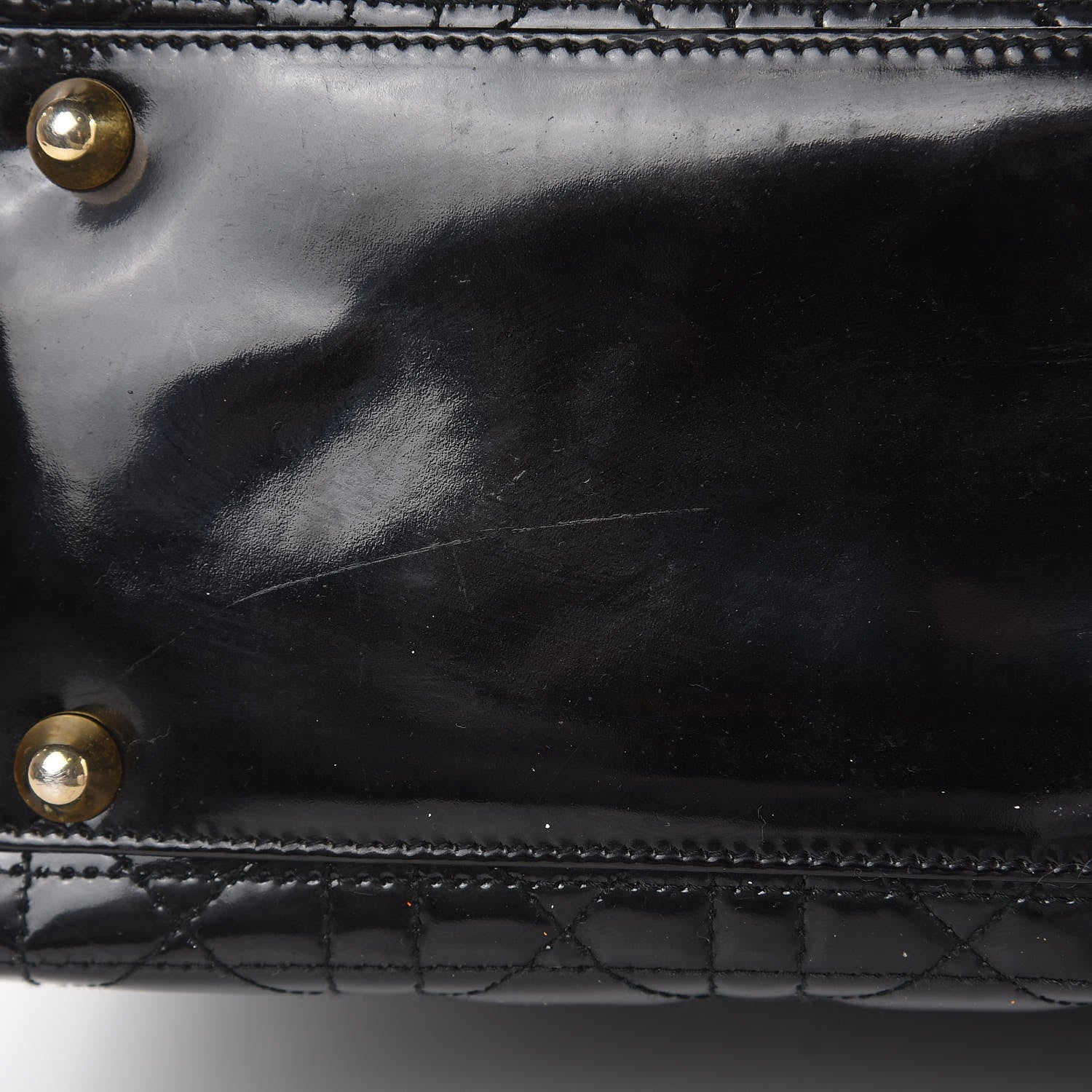 Christian Dior Patent Cannage Large Lady Dior Black 11 of 16