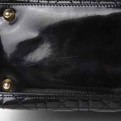Christian Dior Patent Cannage Large Lady Dior Black 11 of 16