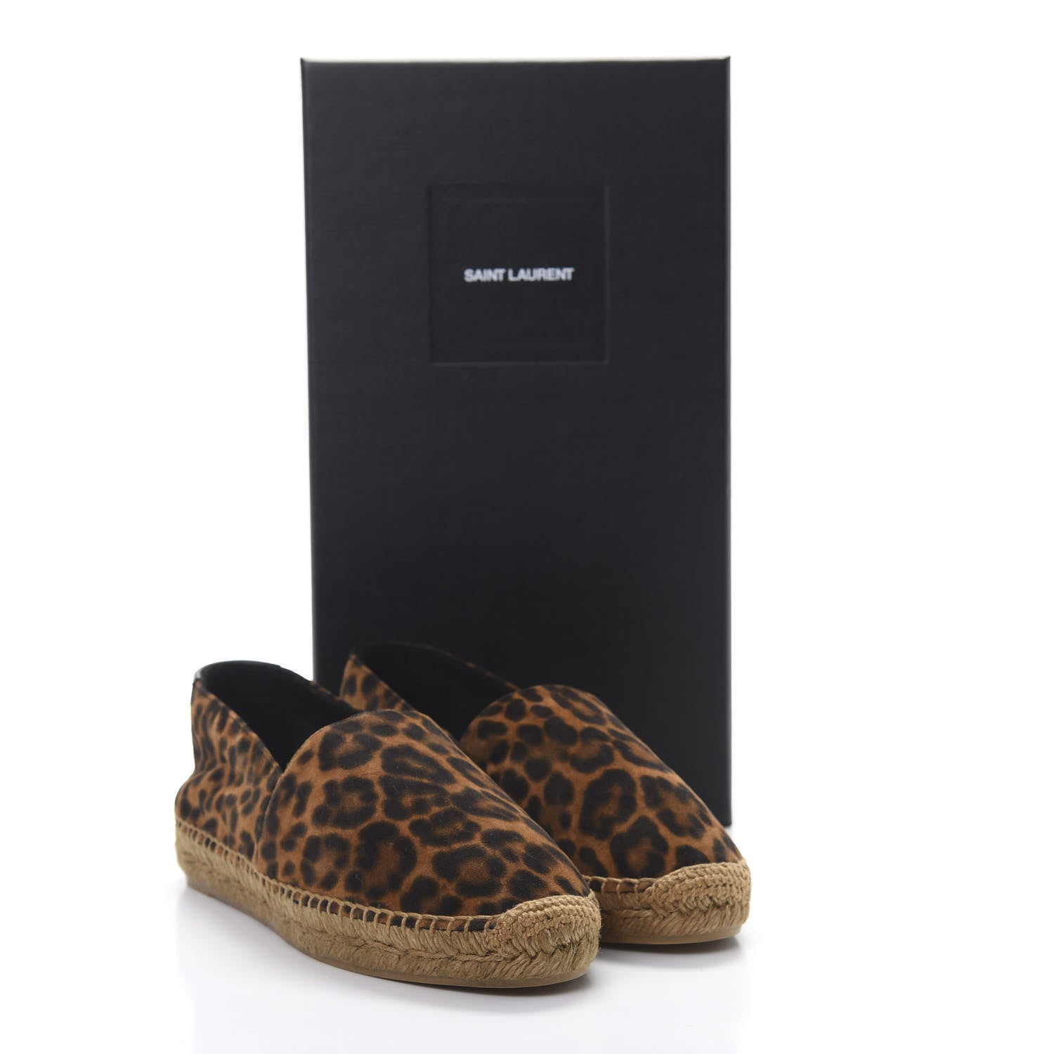 Saint Laurent Suede Leopard Print Espadrilles 35.5 9 of 9