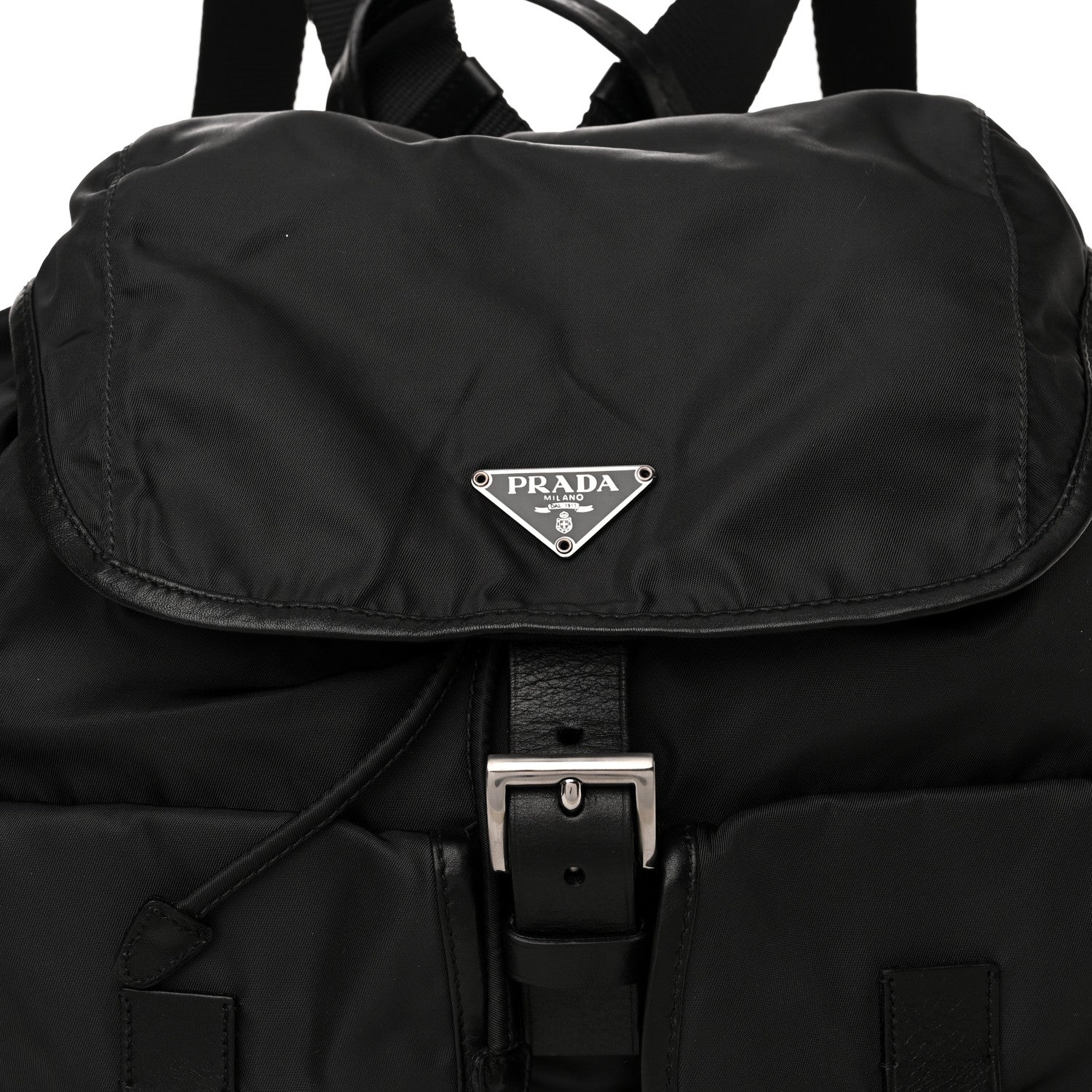 Prada Nylon Vela Medium Backpack Black 8 of 13