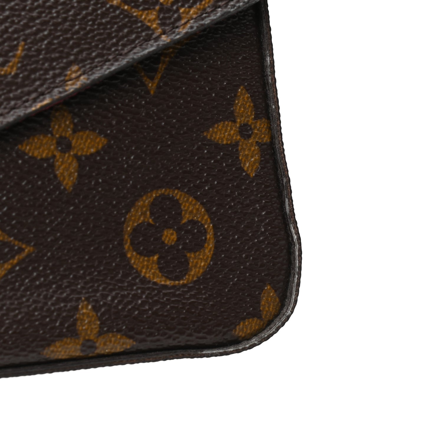 Monogram Pochette Felicie Chain Wallet Fuchsia