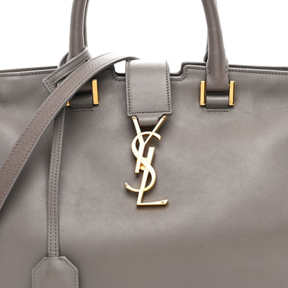 Saint Laurent Calfskin Small Monogram Cabas Fog 8 of 10