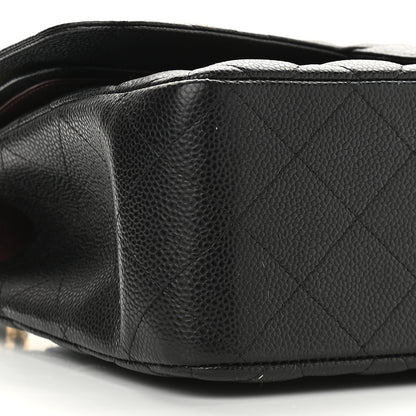 Chanel Caviar Quilted Jumbo Double Flap Black 7 of 8