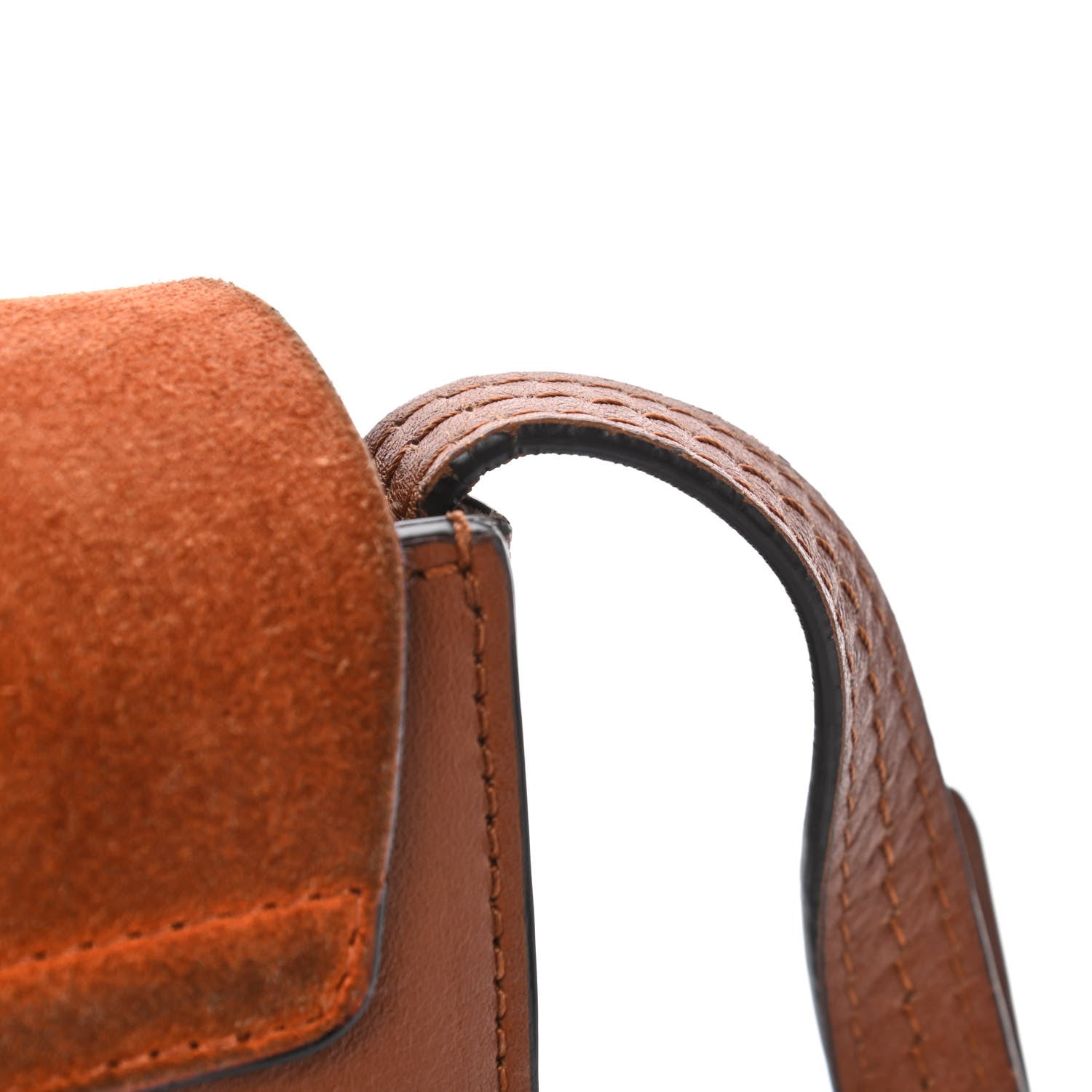 Chloe Suede Calfskin Small Faye Shoulder Bag Tobacco 5 of 9