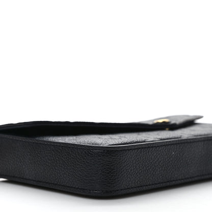 Louis Vuitton Empreinte Pochette Felicie Chain Wallet Black 8 of 10