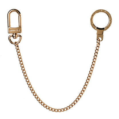 Louis Vuitton Metal Pochette Extender Key Ring Chain Gold 1 of 4
