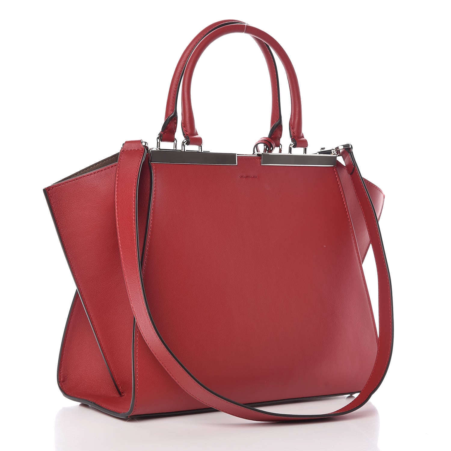 Fendi Vitello Dolce Petite 3Jours Tote Ribes 4 of 10