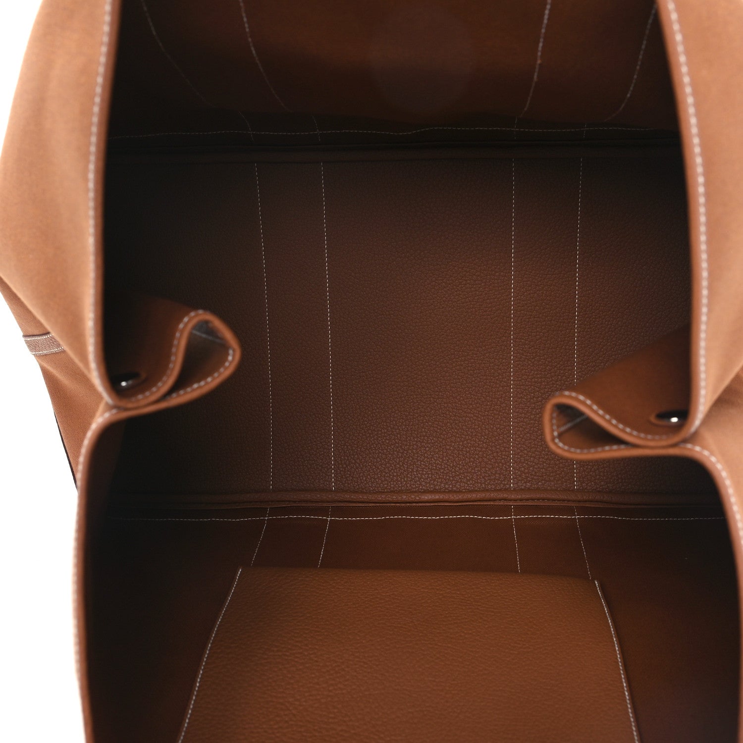 Hermes Toile Militaire Negonda Garden Party Voyage 49 GM Gold Fauve 5 of 9