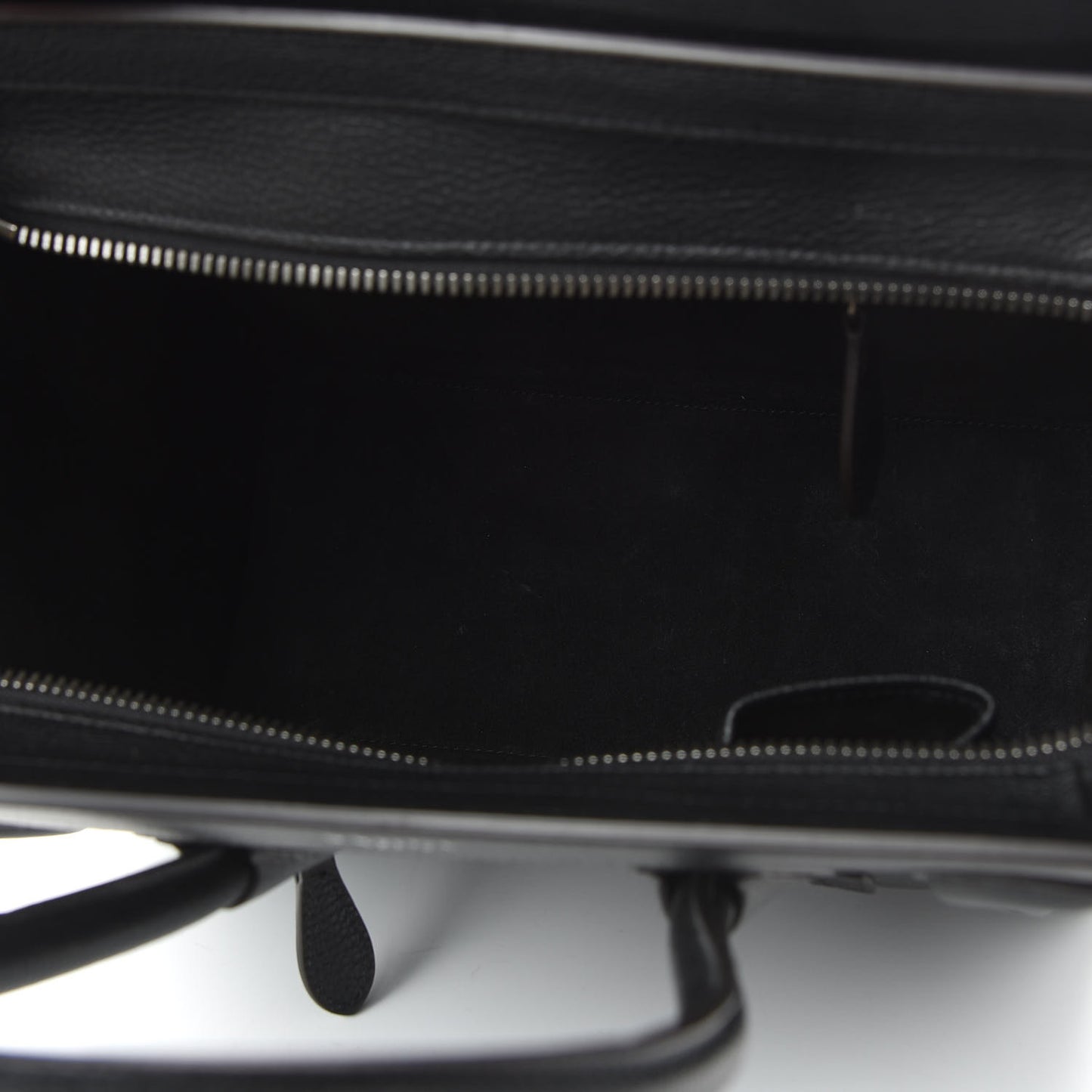 Drummed Calfskin Micro Luggage Black