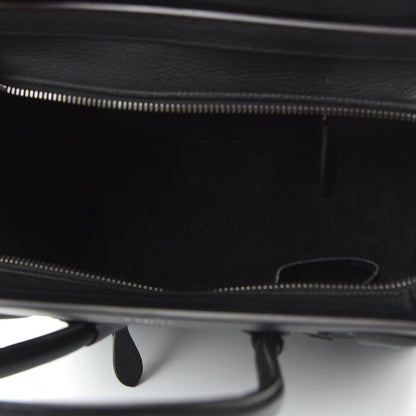 Celine Drummed Calfskin Micro Luggage Black 5 of 9