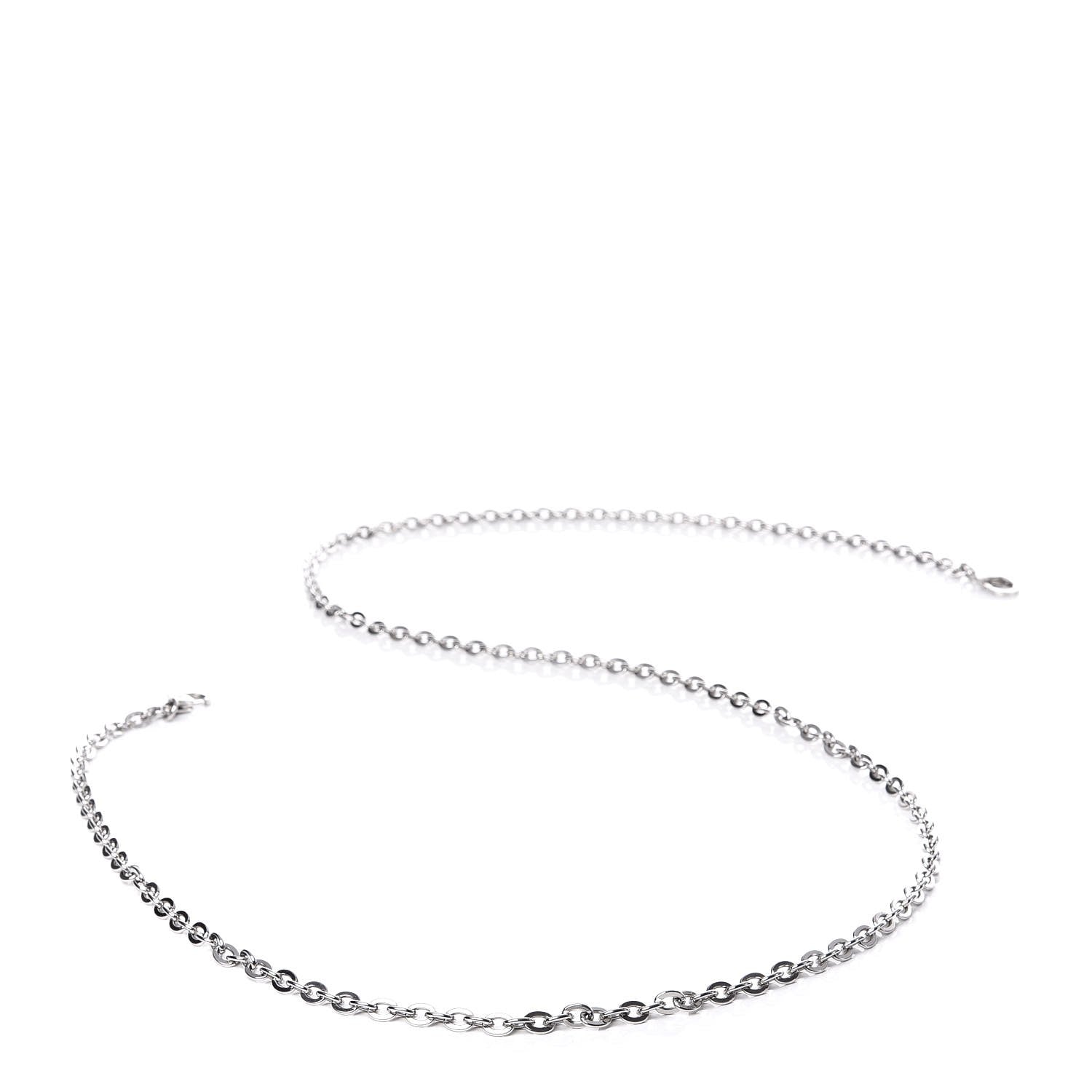 Louis Vuitton Felicie Chain Long Shoulder Strap Silver 4 of 4