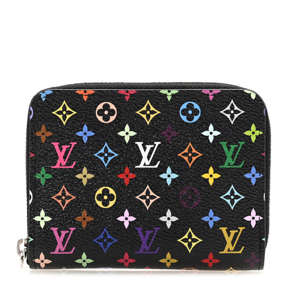 Louis Vuitton LV x TM Monogram Multicolor Zippy Coin Purse Black 1 of 8