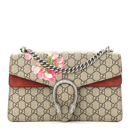 Gucci GG Supreme Monogram Blooms Small Dionysus Shoulder Bag Beige Multicolor Dry Rose 1 of 10