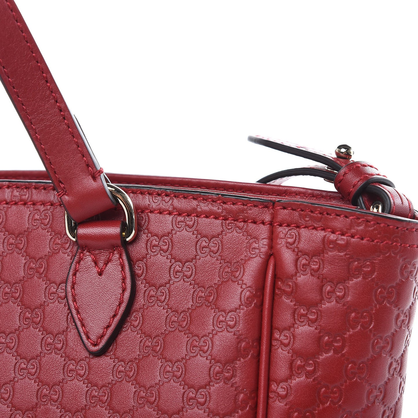 Microguccissima Small Bree Tote Red