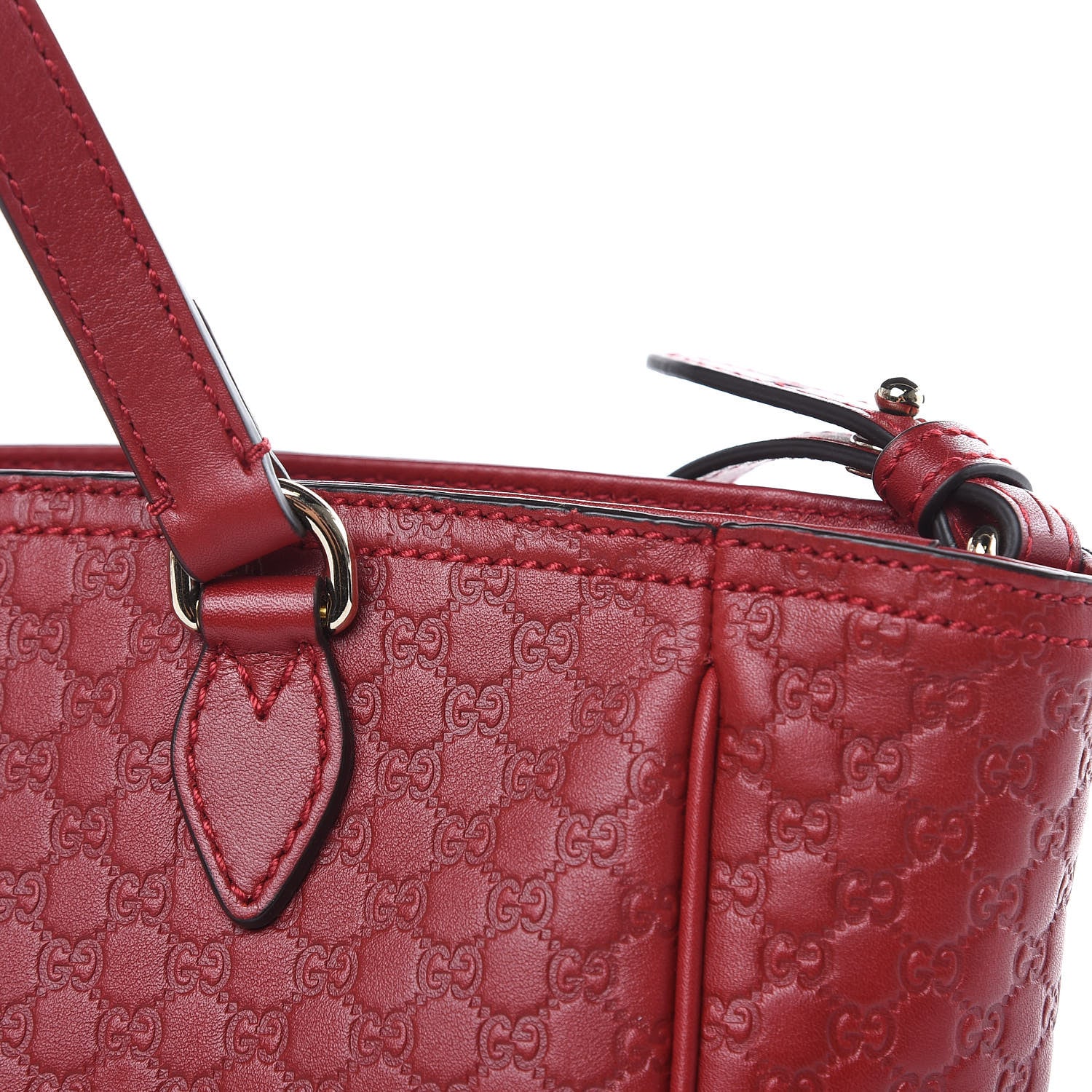 Gucci Microguccissima Small Bree Tote Red 10 of 10