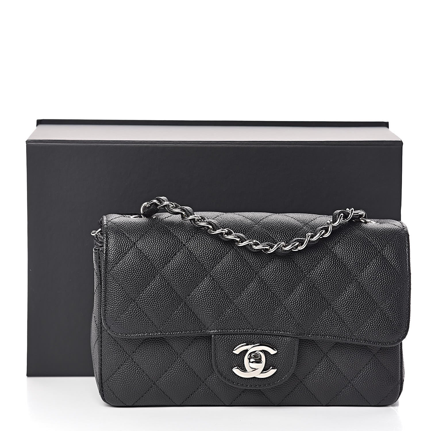 Chanel Caviar Quilted Mini Rectangular Flap Black 11 of 11