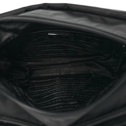 Prada Re-Nylon Vela Saffiano Pocket Single Buckle Messenger Shoulder Bag Black 5 of 9