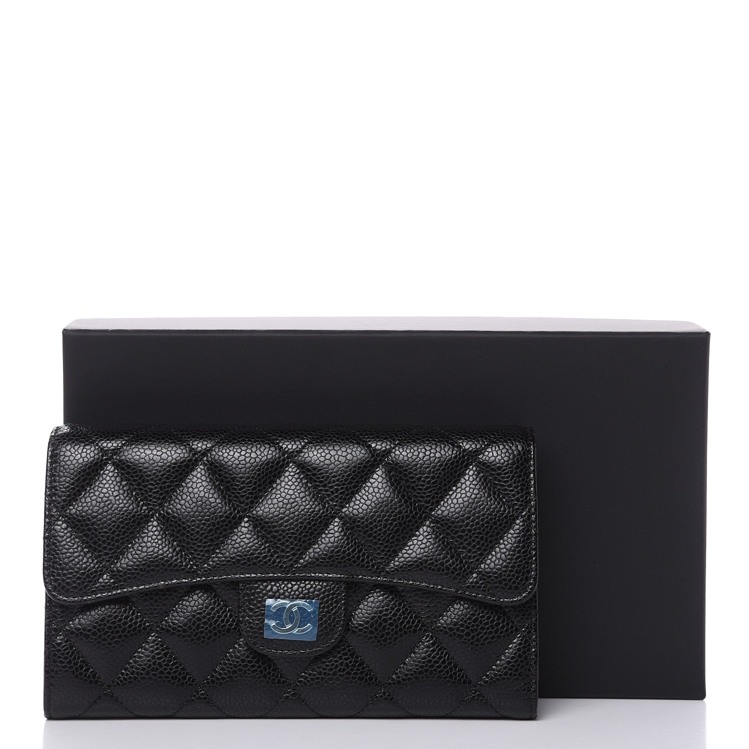 Chanel Caviar Quilted Large Flap Wallet Black 8 of 8