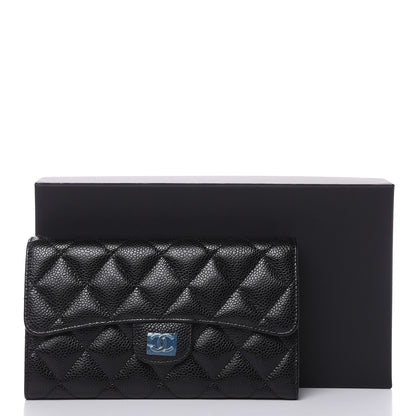 Chanel Caviar Quilted Large Flap Wallet Black 8 of 8