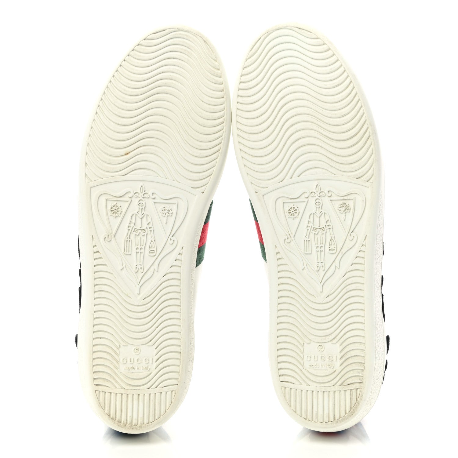 Gucci Calfskin Web Floral Embroidered Womens Ace Sneakers 39 White 5 of 11