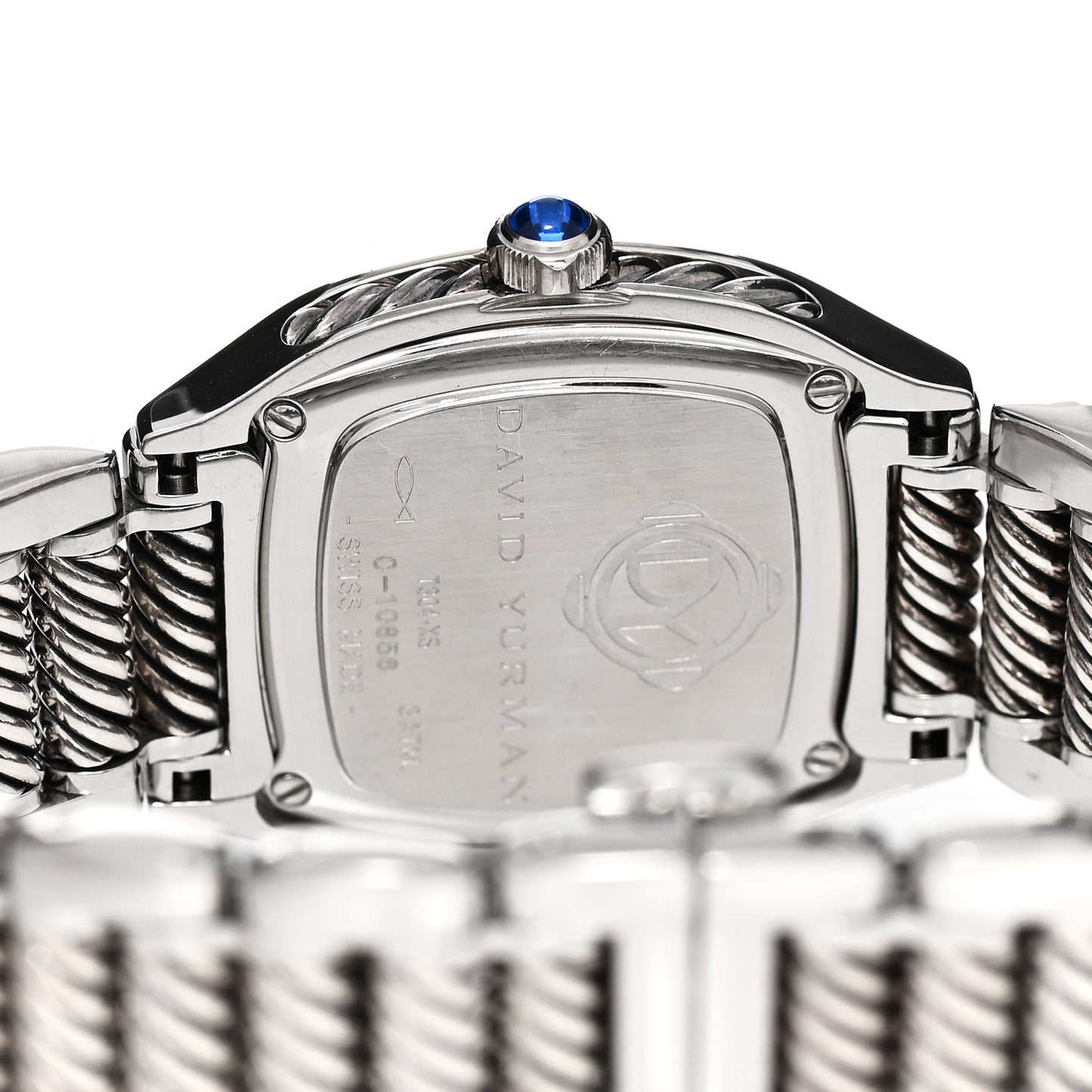 Stainless Steel Diamond Bezel Blue Mother of Pearl 25mm Thoroughbred Quartz Watch